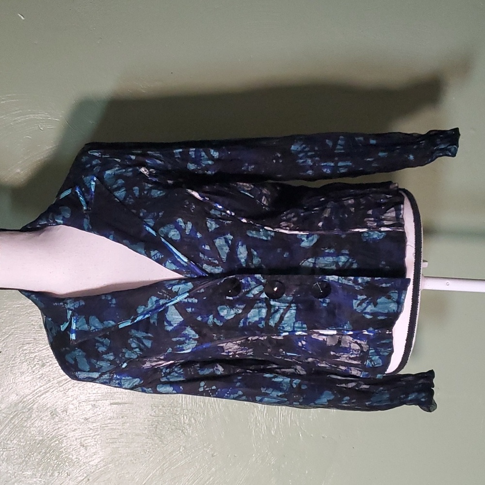 Alberto Makali abstract art blazer sz 12